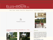 Tablet Screenshot of ellishousebandb.com